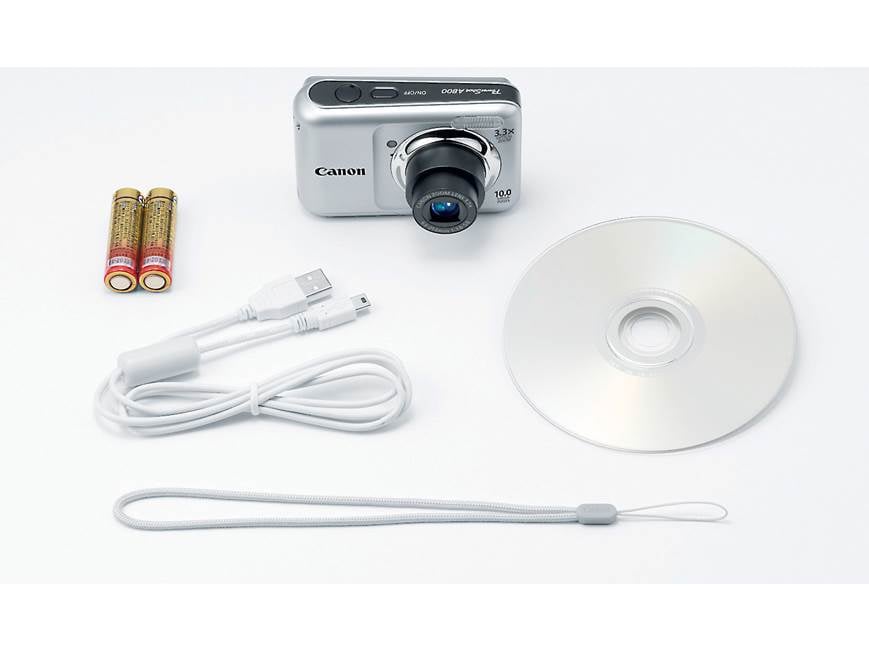 Canon PowerShot A800 (Black) 10-megapixel digital camera with 3.3X