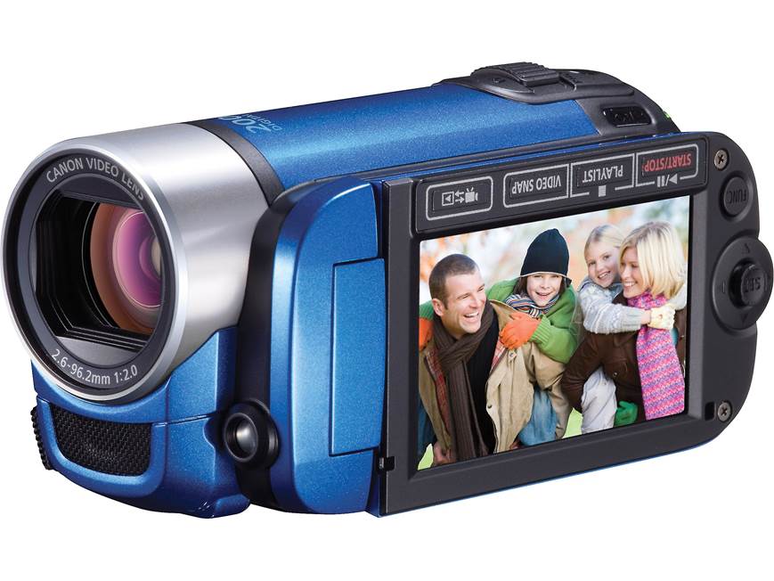 Canon FS400 (Blue) Standard-definition camcorder (Blue) at Crutchfield