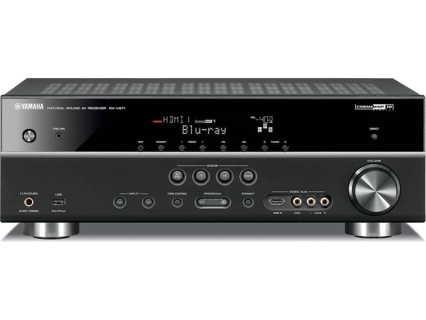 Yamaha RX-V571 Home theater receiver with 3D-ready HDMI switching