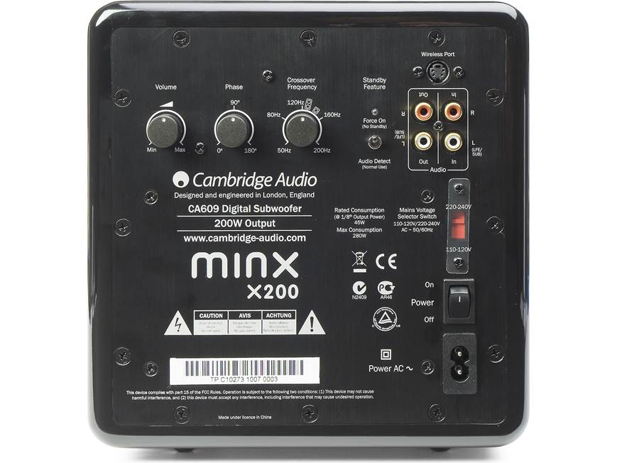 Cambridge Audio Minx S212 (Black) 2.1-channel speaker system