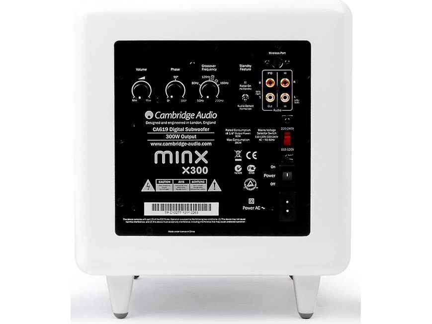 Cambridge Audio Minx X300 (White) Compact powered subwoofer (White