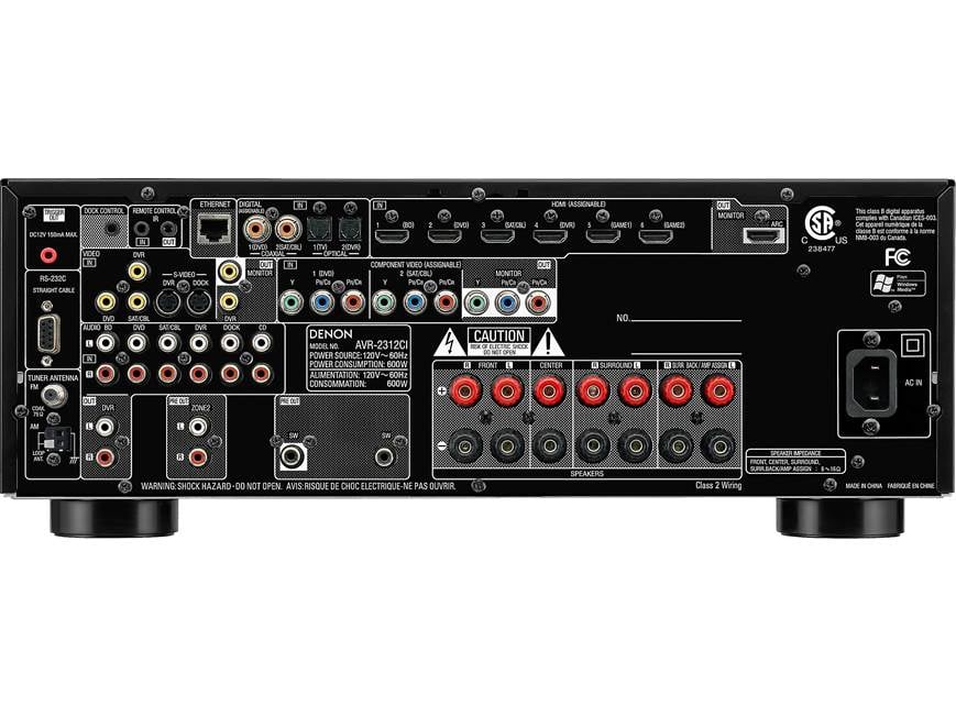 Denon AVR-2312CI 7.2-channel home theater receiver with Apple
