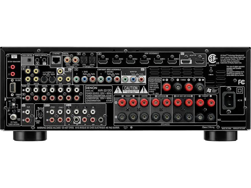 Denon AVR-3312CI Home theater receiver with 3D-ready HDMI