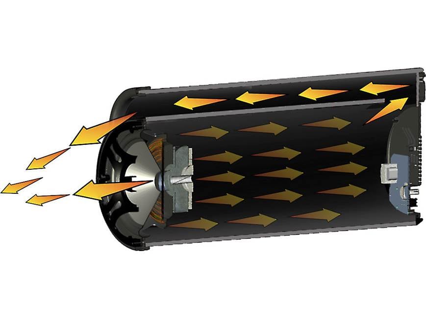 Bazooka BTA8250D BT Series powered Bass Tubes® enclosure with 8