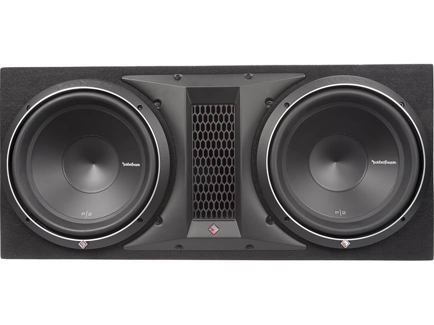 Rockford Fosgate Punch ウーファー　p2 Rockford Fosgate P2-2X12 Ported enclosure with two 12
