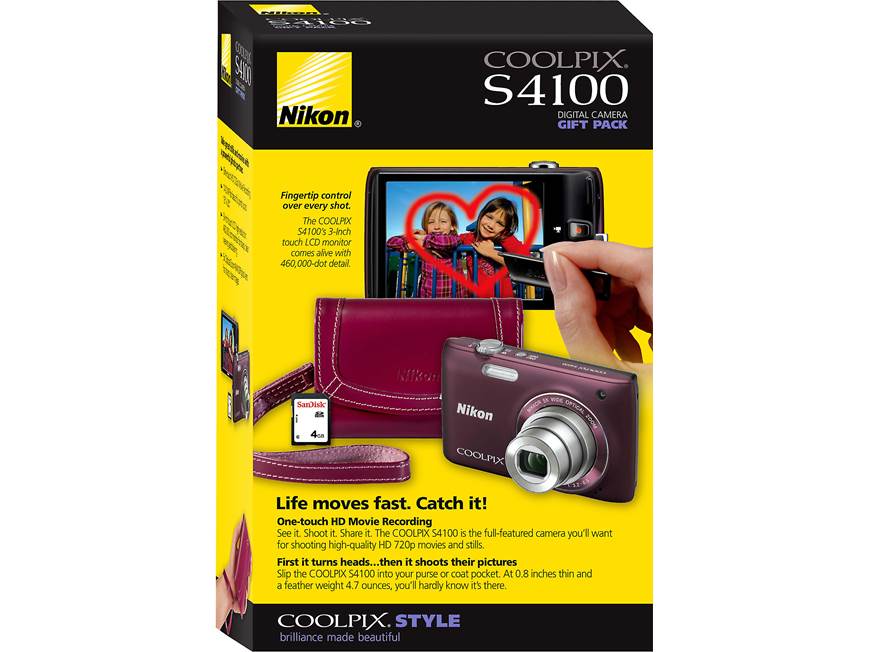 【動作品 極美品　CFカード+付属品多数】Nikon COOLPIX E3100 Nikon Coolpix S4100 Bundle Includes S4100 camera plus 4GB SD card