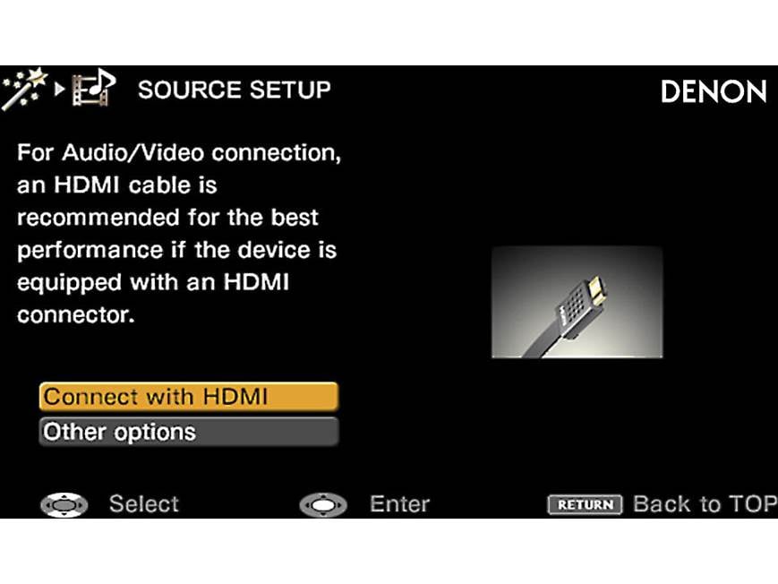 Denon AVR-2312CI 7.2-channel home theater receiver with Apple