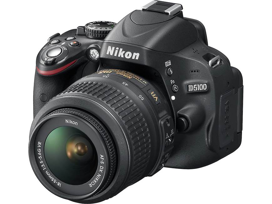 【動作OK】Nikon D5100 本体とレンズ　ショット数2449枚 Nikon D5100 Kit 16.2-megapixel digital SLR camera with 18-55mm