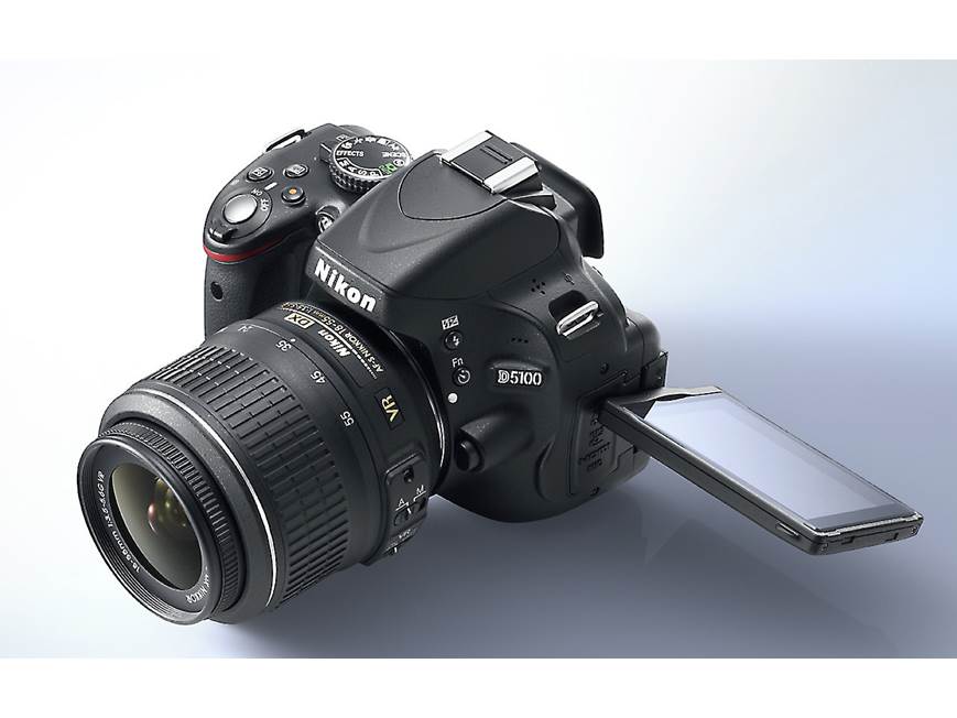 Nikon D5100 Kit 16.2-megapixel digital SLR camera with 18-55mm
