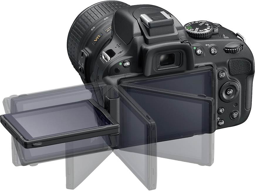 Nikon D5100 Kit 16.2-megapixel digital SLR camera with 18-55mm