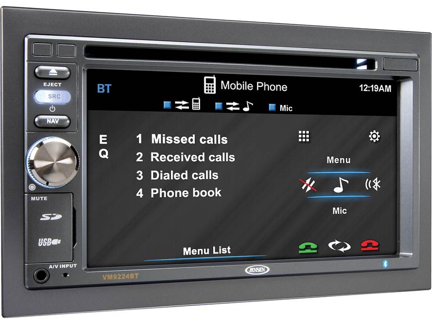Jensen VM9224BT DVD receiver at Crutchfield