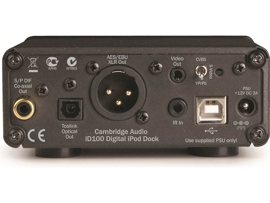 Cambridge Audio ID100 (Black) Digital audio output iPod®/iPhone