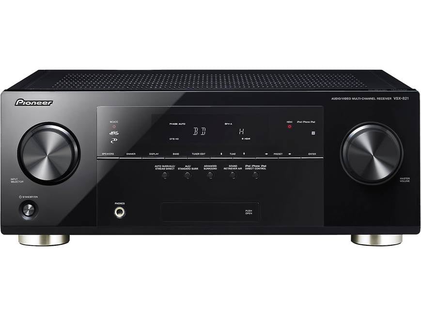 Pioneer VSX-821-K Home theater receiver with 3D-ready HDMI