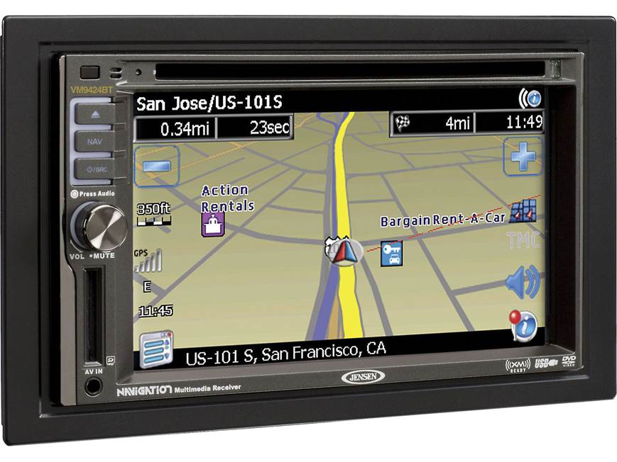 Jensen VM9424BT Navigation receiver at Crutchfield