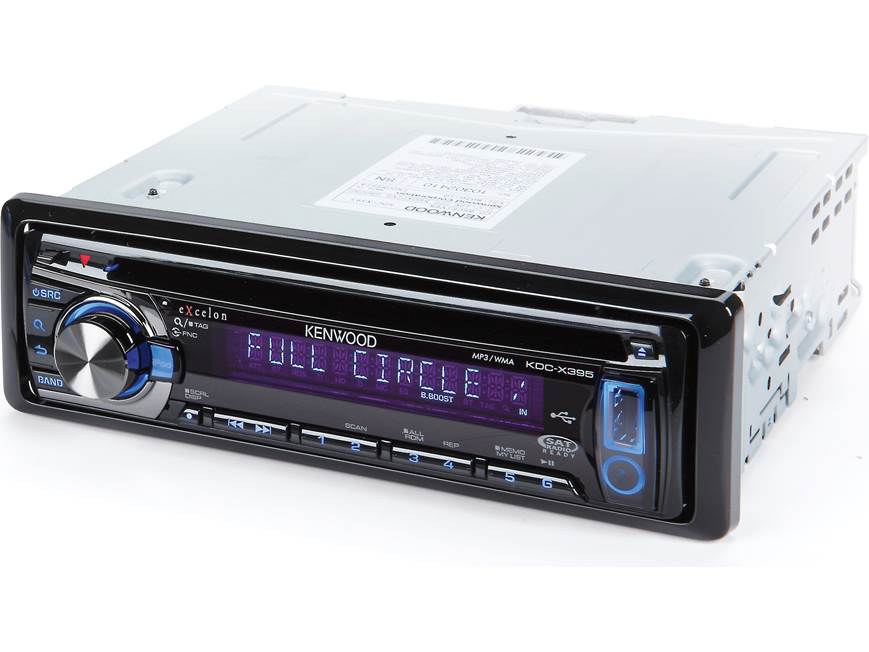 Kenwood Excelon KDC-X395 CD receiver (New Stock) at Crutchfield