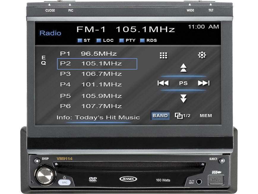 Jensen VM9114 DVD receiver at Crutchfield