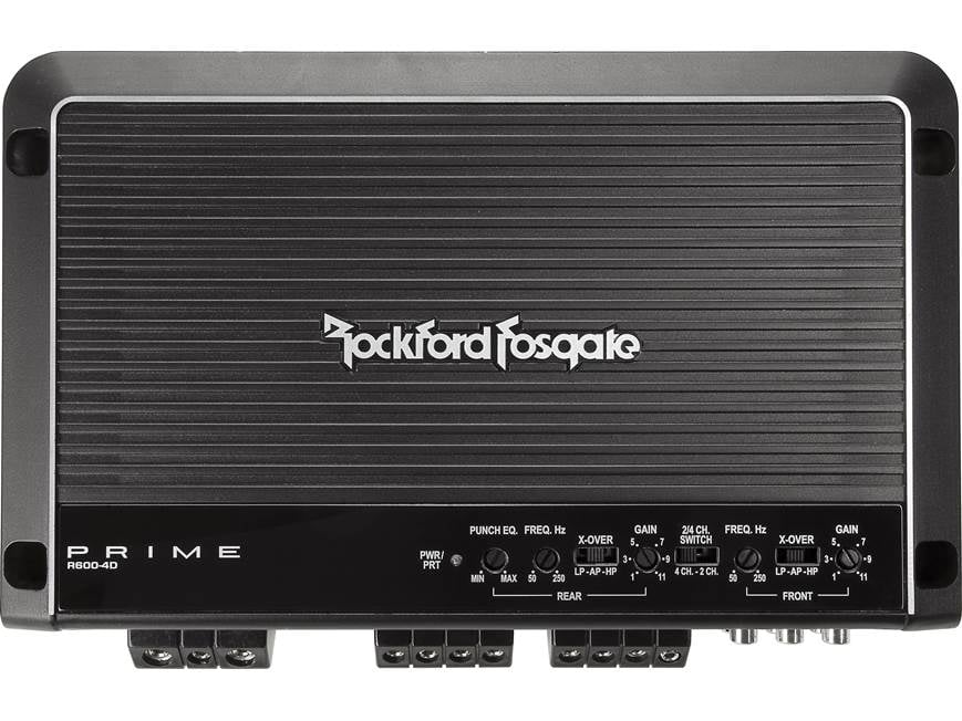 Rockford Fosgate Prime R600-4D 4-channel car amplifier — 100 watts