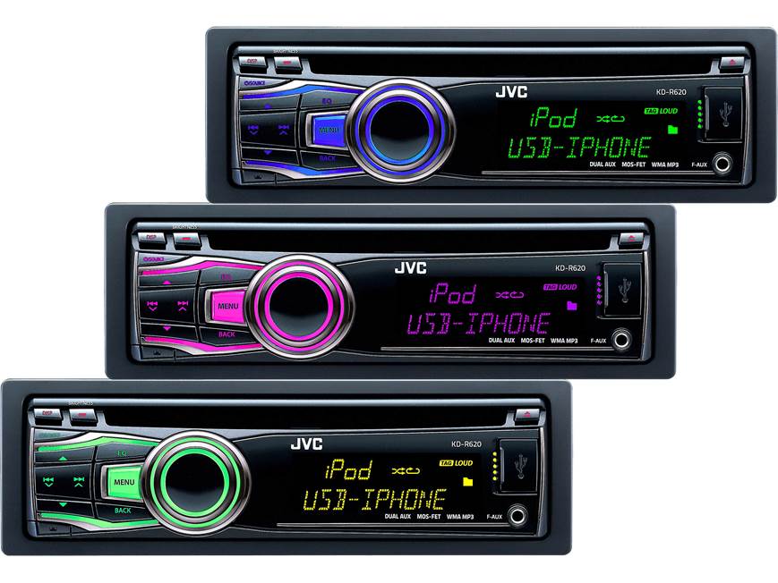 JVC KD-R620 CD receiver at Crutchfield