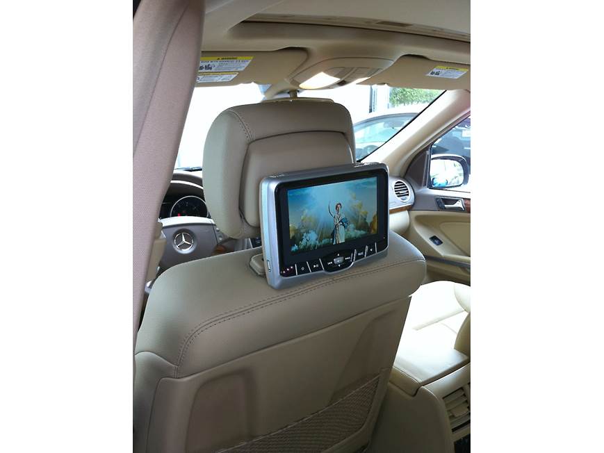 Rosen AV7700 Headrest Piggyback System (Silver) Two headrests with