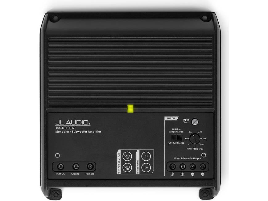 JL Audio XD300/1 Mono subwoofer amplifier — 300 watts RMS x 1 at 2