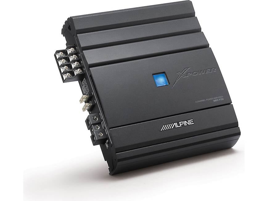 Alpine MRX-F30 4-channel car amplifier — 50 watts RMS x 4 at