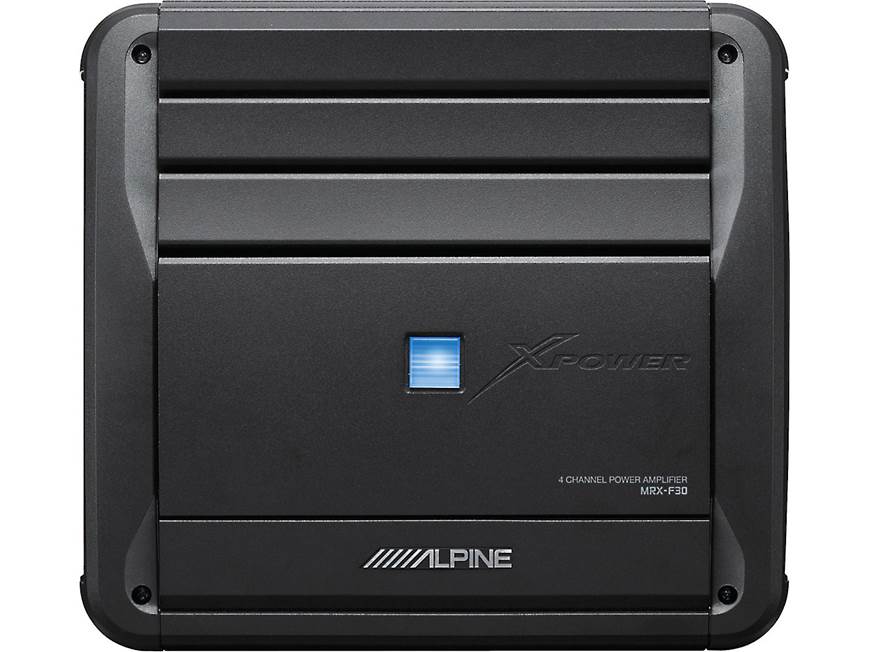 Alpine MRX-F30 4-channel car amplifier — 50 watts RMS x 4 at