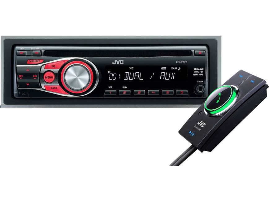 JVC CD Receiver / Bluetooth® Adapter Package Includes KDR-320 CD