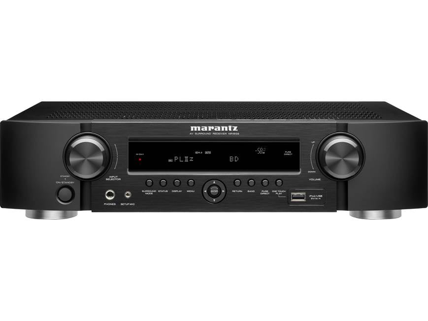 Marantz NR1602 Home theater receiver with 3D-ready HDMI switching