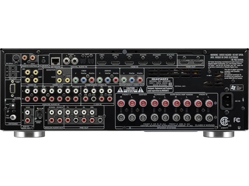 Marantz SR6006 Home theater receiver with 3D-ready HDMI switching