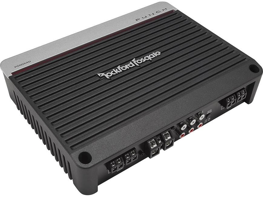Rockford Fosgate Punch P500X4D 4-channel car amplifier — 75 watts