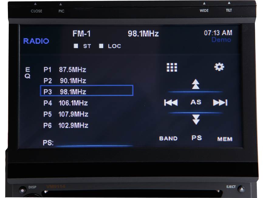 Jensen VM9114 DVD receiver at Crutchfield