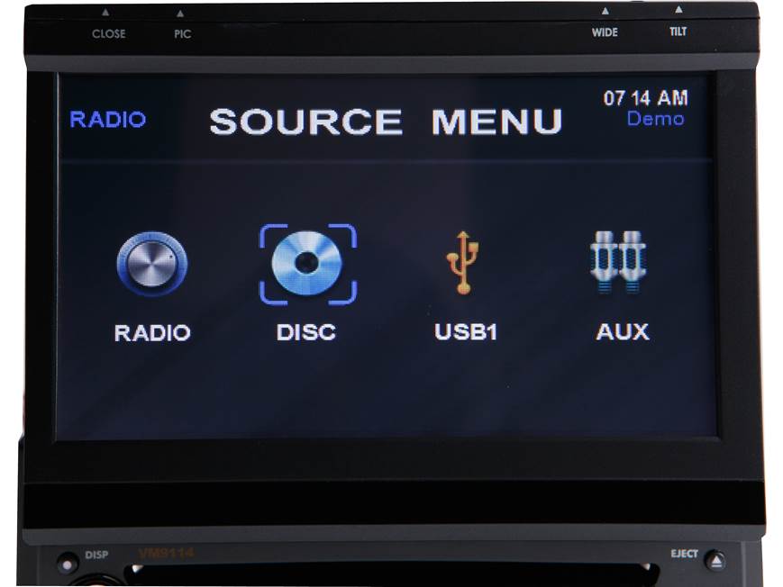 Jensen VM9114 DVD receiver at Crutchfield