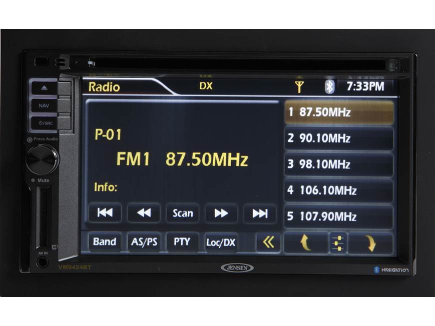 Jensen VM9424BT Navigation receiver at Crutchfield