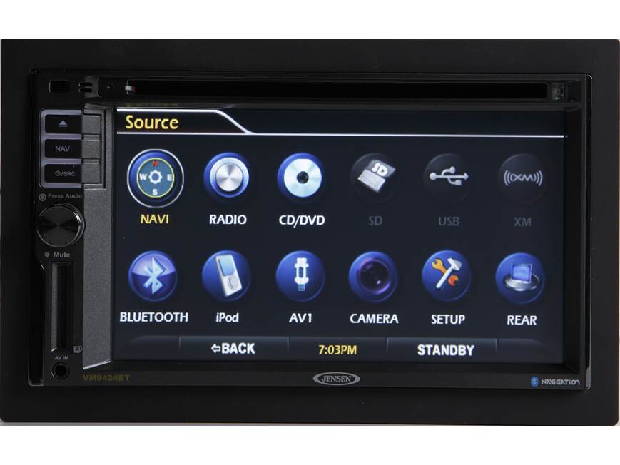Jensen VM9424BT Navigation receiver at Crutchfield