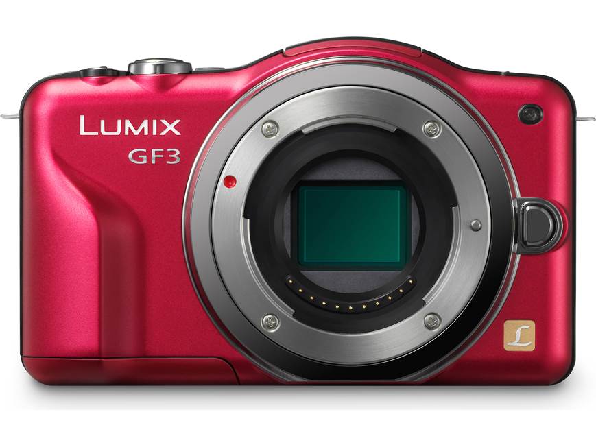 Panasonic Lumix DMC-GF3K Kit (Red) 12.1-megapixel digital camera