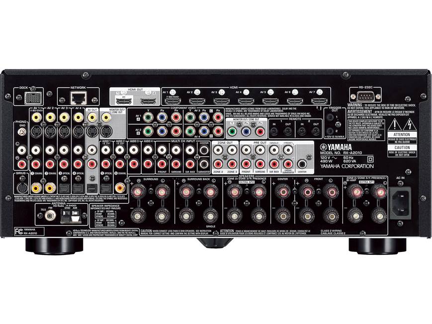 Yamaha RX-A2010 Home theater receiver with 3D-ready HDMI switching