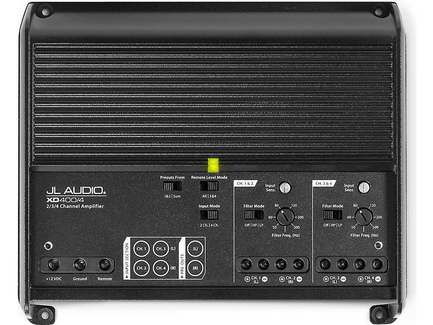 JL Audio XD400/4 4-channel car amplifier — 75 watts RMS x 4