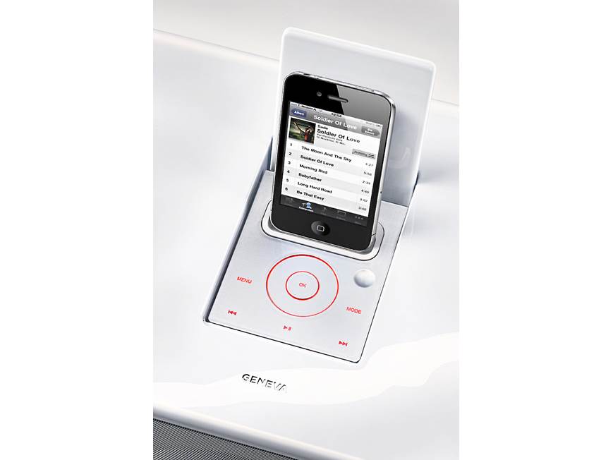 Geneva Sound System Model M (White) Powered iPod®/iPhone® speaker
