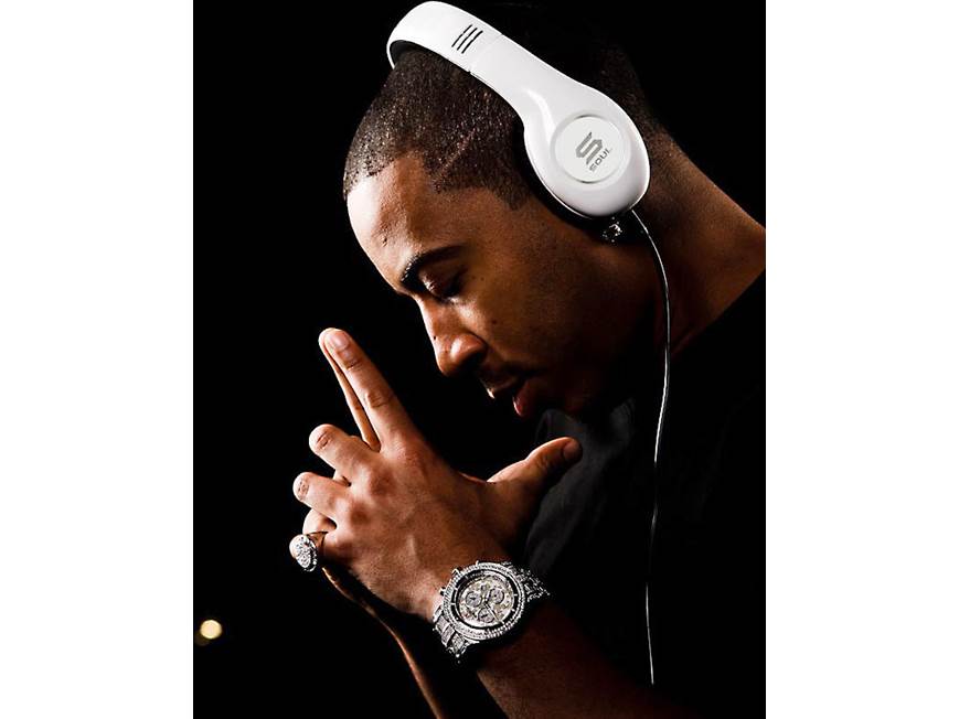 Soul by Ludacris SL150 (White and black) Portable, folding on-ear