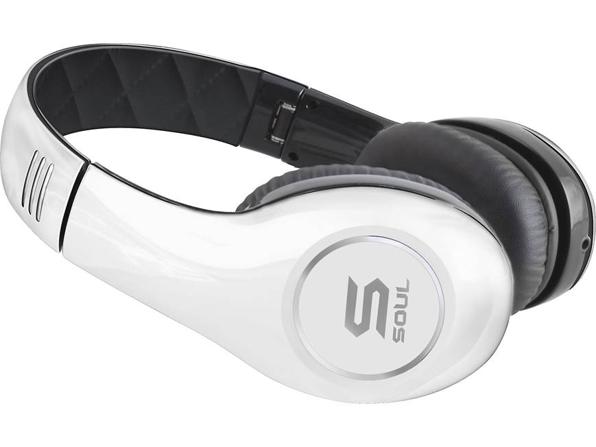 Soul by Ludacris SL150 (White and black) Portable, folding on-ear