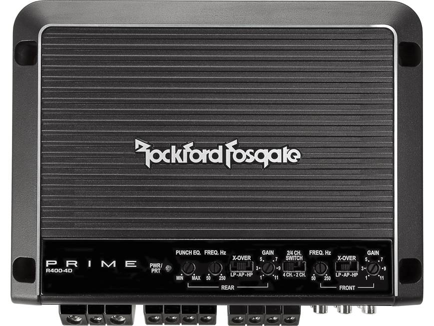 Rockford Fosgate Prime R400-4D 4-channel car amplifier — 75 watts