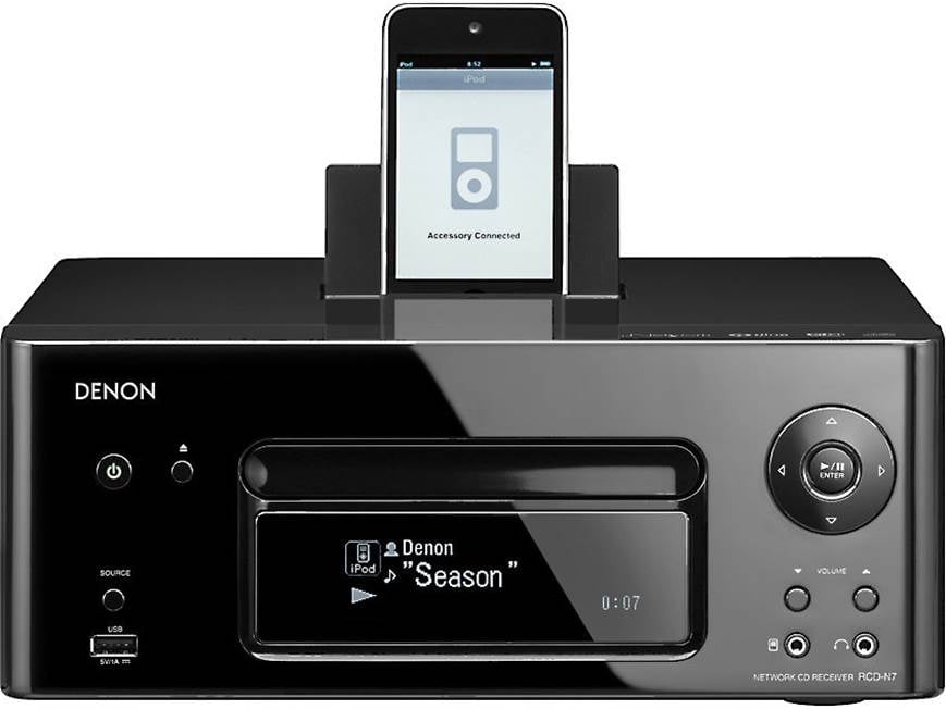 【ジャンク品】DENON RCD-N7 ネットワークCDレシーバー Denon RCD-N7 (Black) AM/FM/CD/Internet radio receiver with built