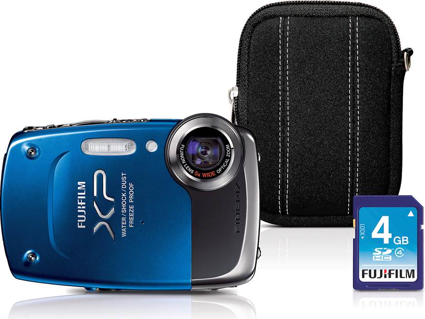 Fujifilm FinePix XP20 Bundle (Blue) Tough-style 14.2-megapixel