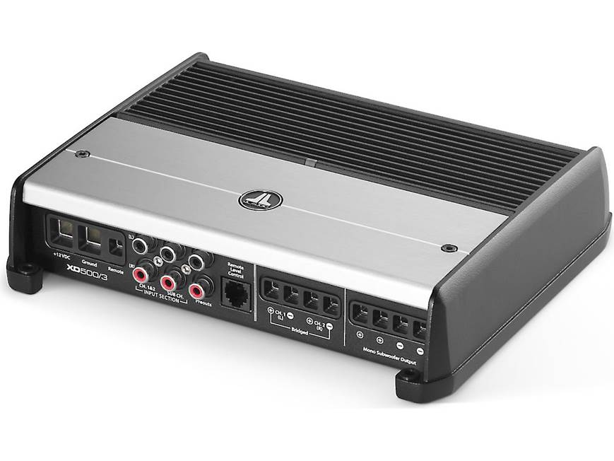 JL Audio XD500/3 3-channel car amplifier — 75 watts RMS x 2 at 4