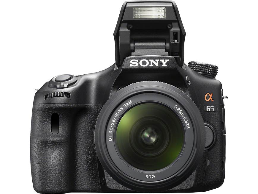Sony Alpha SLT-A65VK 24.3-megapixel digital SLR camera with 18