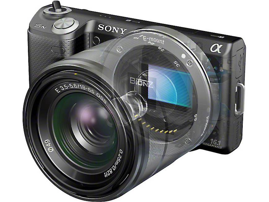 Sony Alpha NEX-5N (Black) 16-megapixel digital camera with