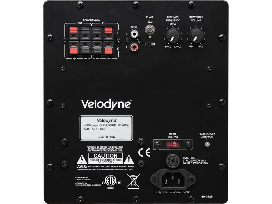 Velodyne Impact 12 Compact powered subwoofer at Crutchfield