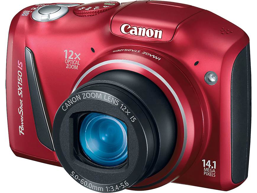 Canon PowerShot SX150 IS (Red) 14.1-megapixel digital camera 12X