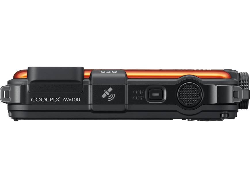 Nikon Coolpix AW100 (Orange) Tough-style 16-megapixel digital