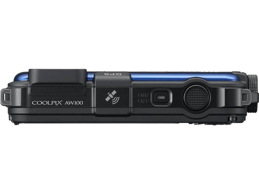 Nikon Coolpix AW100 (Blue) Tough-style 16-megapixel digital camera